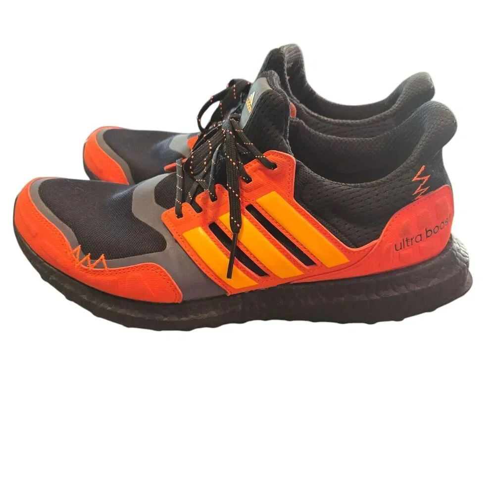 Adidas Mens UltraBoost S&L Flash Orange Size 9